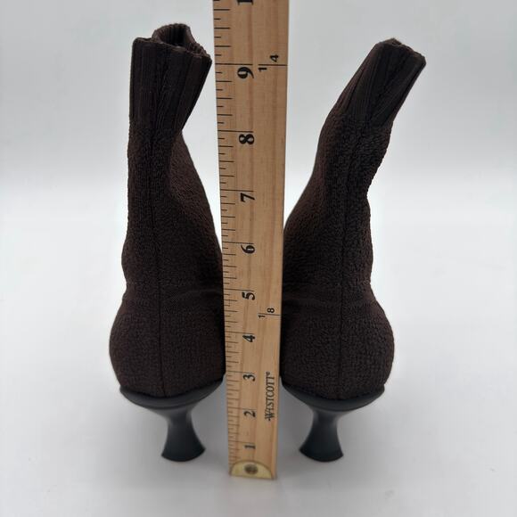 Cosy Island BelleVoyage Minimalist Pointed Toe Stiletto Ankle Boots Chocolate 8 - Picture 4 of 8